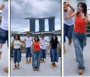 산다라박, 역시! 살아있네!…싱가포르 마리나 베이, “스트릿 댄스 진수 보여줘”