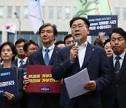尹, 이번주 '채상병특검법' 거부권 전망···여야 극한대치