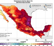 '기온 51.1도' 멕시코 폭염 기승…북미 역사상 가장 더운 5월