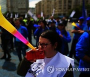 ROMANIA TRADE UNIONS PROTEST