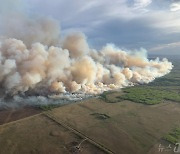 [포토] 캐나다 앨버타 휩쓴 산불 연기