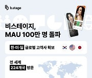 비스테이지 MAU 100만 돌파…美日 영향력 확대