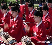 경복궁 수정전에서 열린 세종대왕 탄신 하례연