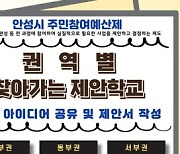 안성시, '권역별 찾아가는 제안학교' 개최