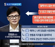 洪, 한동훈에 “文 사냥개로 우리 지옥 몰고 간 애”