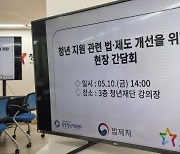 청년 지원 관련 법·제도 개선 현장 간담회에 가다