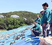 왕신저수지 복구 현장 찾은 행안부