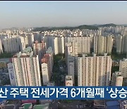 울산 주택 전세가격 6개월째 ‘상승’