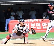 강백호,'일단 홈에서 잡고' [사진]