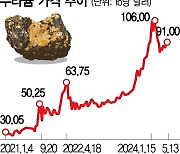 우라늄값 1년새 70% 치솟아···100弗 재돌파 눈앞