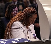 APTOPIX Police Shooting Airman Funeral