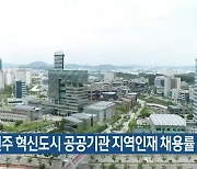 [여기는 원주] 원주 혁신도시 공공기관 지역인재 채용률 50.7% 외