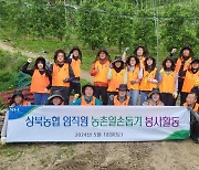 울주 상북농협, 농촌일손돕기 봉사활동 펼쳐