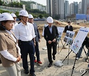 흑석 재정비 촉진지구 방문한 한덕수 총리