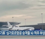 ‘난기류’ 싱가포르항공 승객들 뇌·척추 부상