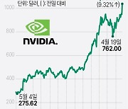 [그래픽] 엔비디아 주가 추이