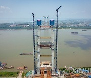 CHINA-HUBEI-SHUANGLIU YANGTZE RIVER GRAND BRIDGE-CONSTRUCTION (CN)