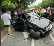 대구에서 9중 추돌 사고...60대 운전자 "저혈당 쇼크"