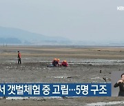 해수욕장서 갯벌체험 중 고립…5명 구조