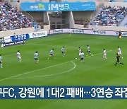 대구FC, 강원에 1대2 패배…3연승 좌절