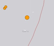 남태평양 통가 인근 해역서 규모 6.6 지진…쓰나미 위험 없어