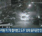 ‘주차된 차 7대 들이받고 도주’ 50대 음주운전 인정