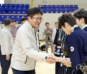 도성훈 교육감, 전국소년체전 인천선수단 격려