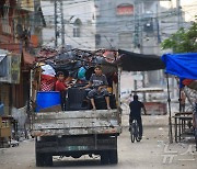 [포토] 다시 피란길 오른 라파 주민들