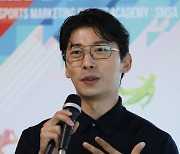 [포토] 곽윤기, '스포츠 콘텐츠의 변신'을 알려드릴게요