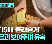 "15배 불려줄게"…금괴 투자 사기 친 2명 검거