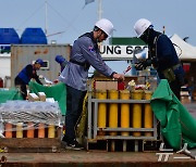 2024포항국제불빛축제 발사대 설치 이상 무