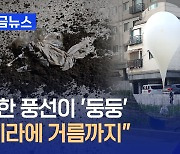 북한에서 날아온 풍선이 ‘둥둥’…“삐라에 거름까지” [지금뉴스]