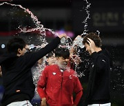 아[포토]‘KBO 첫승 앤더슨’ 물폭탄도 좋