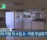 충북대학교병원 “전공의 이탈 뒤 수입 ↓…직원 무급휴가”