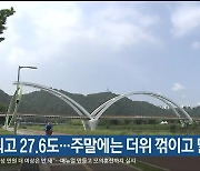 낮 최고 27.6도…주말에는 더위 꺾이고 맑을 듯