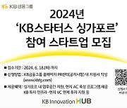 KB금융, 싱가포르서 '글로벌 유니콘' 스타트업 모집