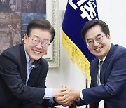 김동연, 박찬대 민주당 원내대표 만나 ‘경제 3법’ 협조 요청