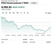 엔비디아 5% 급등에도 반도체지수 0.57% 상승에 그쳐(종합)