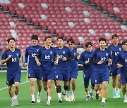 싱가포르전 하루 앞둔 한국 축구대표팀