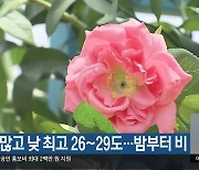 대전·세종·충남 구름 많고 낮 최고 26~29도…밤부터 비