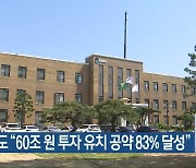 충청북도 “60조 원 투자 유치 공약 83% 달성”