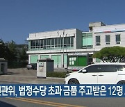 선관위, 법정수당 초과 금품 주고받은 12명 고발