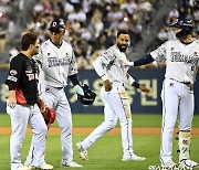 김선빈 '양석환에게 강하게 항의'[포토]