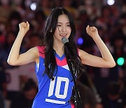 규빈 ‘김연경 은퇴식 축하해요’ [MK포토]