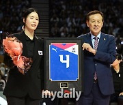 [MD포토] 김사니 국가대표 은퇴식