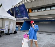 강소라, 3살 딸과 김연경 은퇴식 직관.."모두 자랑스러워" [★SHOT!]