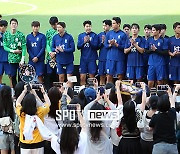 [포토S] 축구대표팀, '팬들과 함께'