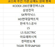 코스피 주간 기관 순매도 1위 'KODEX 200선물인버스2X'