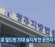 도로 엎드린 70대 숨지게 한 운전자 무죄