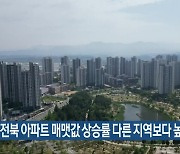 전북 아파트 매맷값 상승률 다른 지역보다 높아